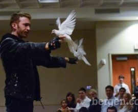 Illusionist Elliot Zimet performs to support Kids of Courage (Bergen)